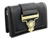 Versace Jeans Couture Black Structured Medallion Buckle Shoulder/ Belt Bag