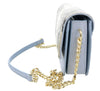 Roberto Cavalli Class Light Blue Medium Milano Shoulder Bag