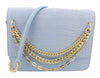 Roberto Cavalli Class Light Blue Large Milano Shoulder Bag