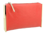 Roberto Cavalli Class Coral Embossed Cleo Pouch Clutch