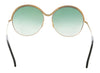 Elie Saab ES011S 0PEF Gold Round Sunglasses