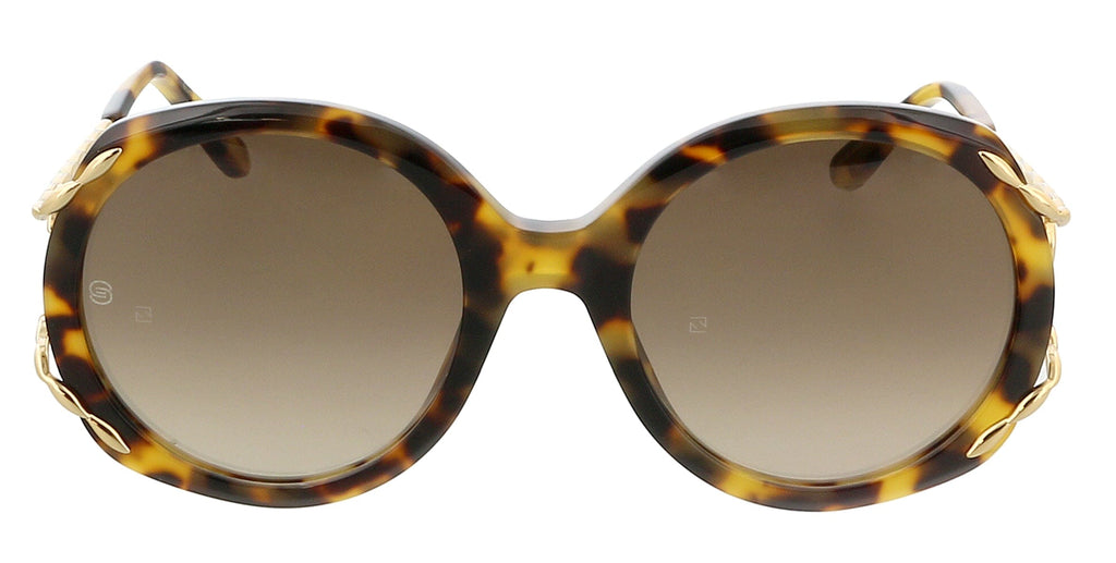 Elie Saab ES014S 06A3 Havana Square Sunglasses