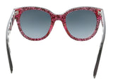 Marc Jacobs MARC231S 02PM Black/Fuschia Glitter Square Sunglasses