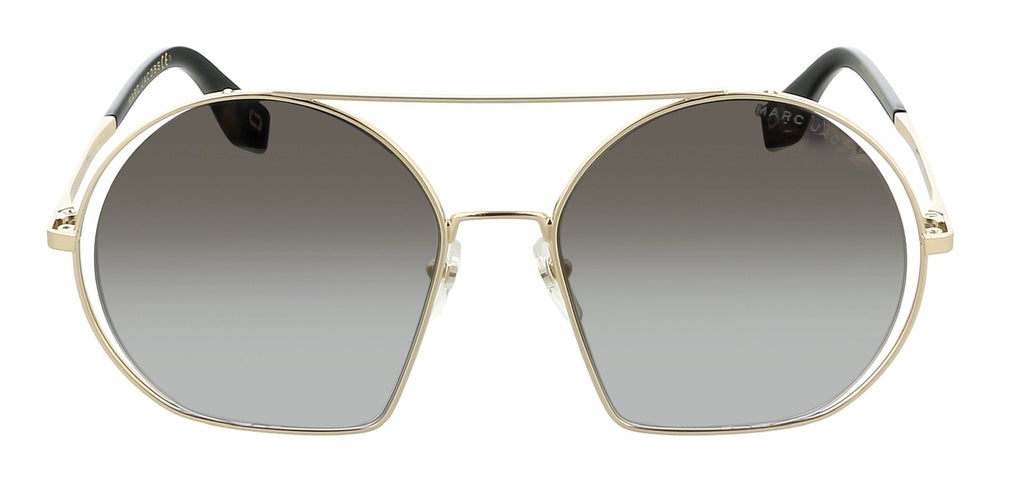 Marc Jacobs MARC325S 02F7 Aged Light Gold Round Sunglasses