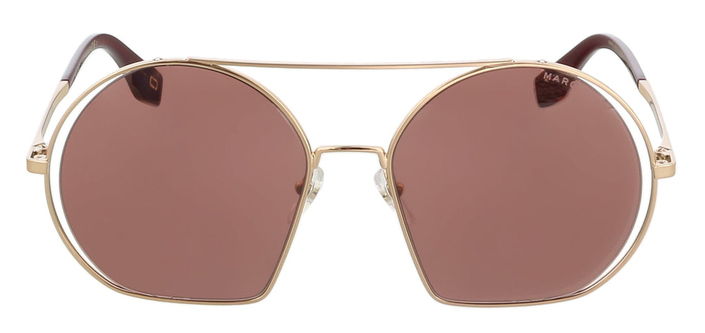 Marc Jacobs MARC325S 0NOA Gold Burgundy Round Sunglasses
