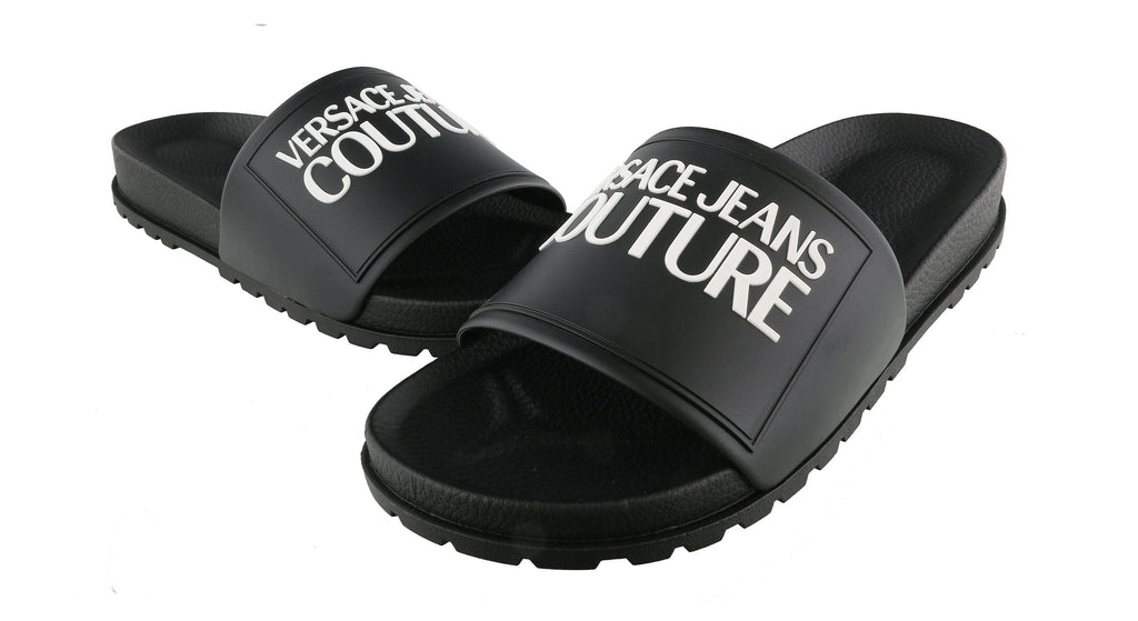 Versace essentials -- Photo by @crepslocker  Versace shoes, New sneakers,  Versace slides
