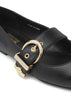 Versace Jeans Couture  Pointed Gold Cap Toe  Flats-