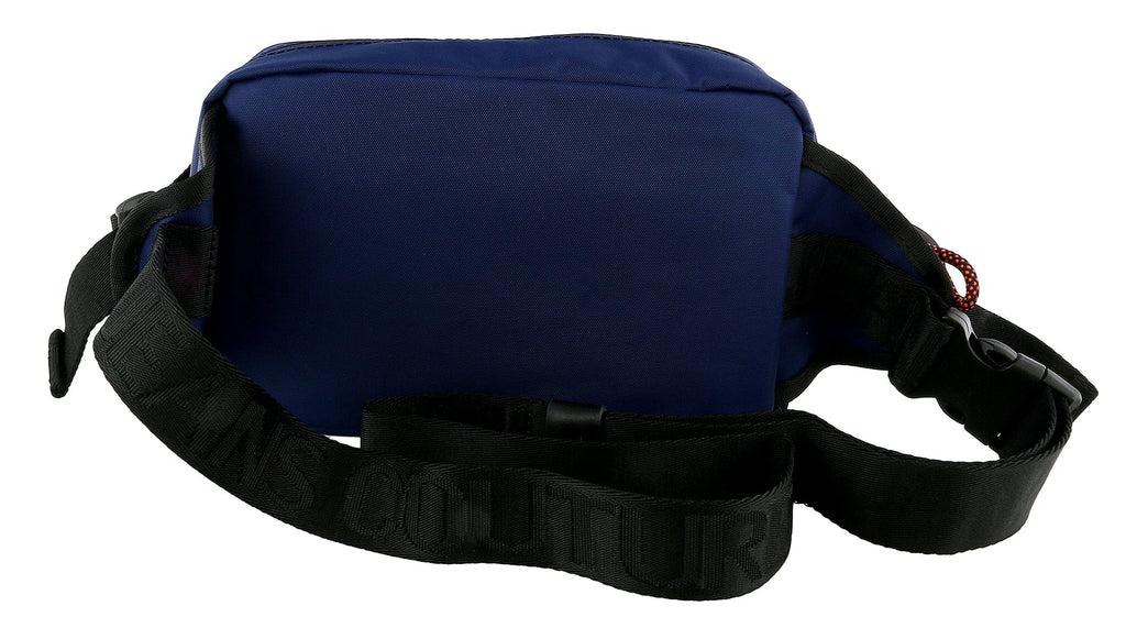 Versace Jeans Couture Blue Technical Fabric Adjustable Waist Bag/Fanny Pack