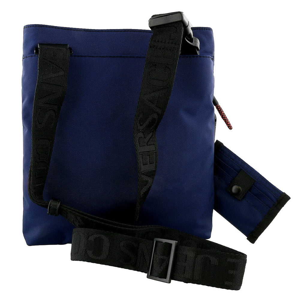 Versace Jeans Couture Blue Technical Fabric Adjustable Strap Messenger Bag