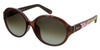 Salvatore Ferragamo  Brown  Oval Sunglasses