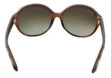 Salvatore Ferragamo SF872SA 210 Brown  Oval Sunglasses