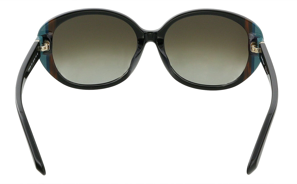 Salvatore Ferragamo SF842SA 1 Black  Oval Sunglasses