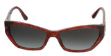 Dolce & Gabbana   Bordeaux Marble Cat Eye Sunglasses