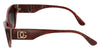 Dolce & Gabbana  DG4375 32528G Bordeaux Marble Cat Eye Sunglasses