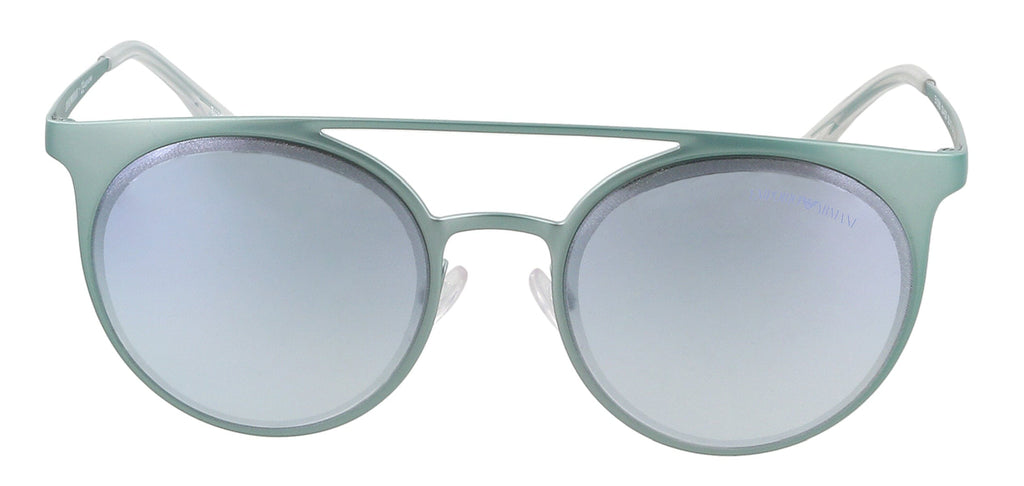Emporio Armani 0EA2068 3244D6 Metallized Light Blue Round Sunglasses
