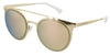 Emporio Armani  Pale Gold Phantos Round Sunglasses