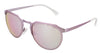 Emporio Armani  Metallized Pink Round Sunglasses