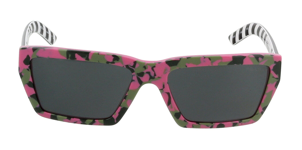 Prada 0PR 04VS MILLENNIALS 4625S0 Pink Irregular Rectangular Sunglasses