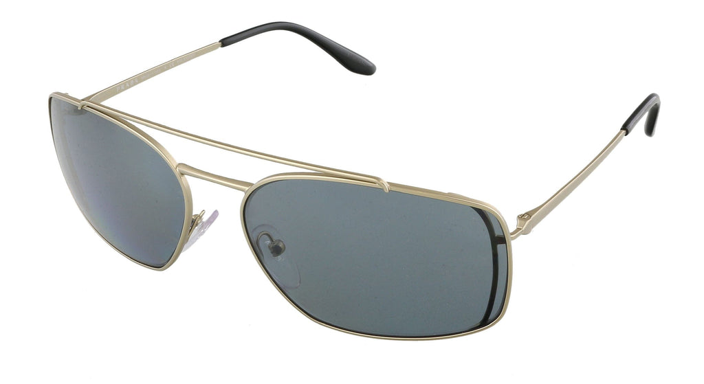Prada  Silver Rectangular Sunglasses