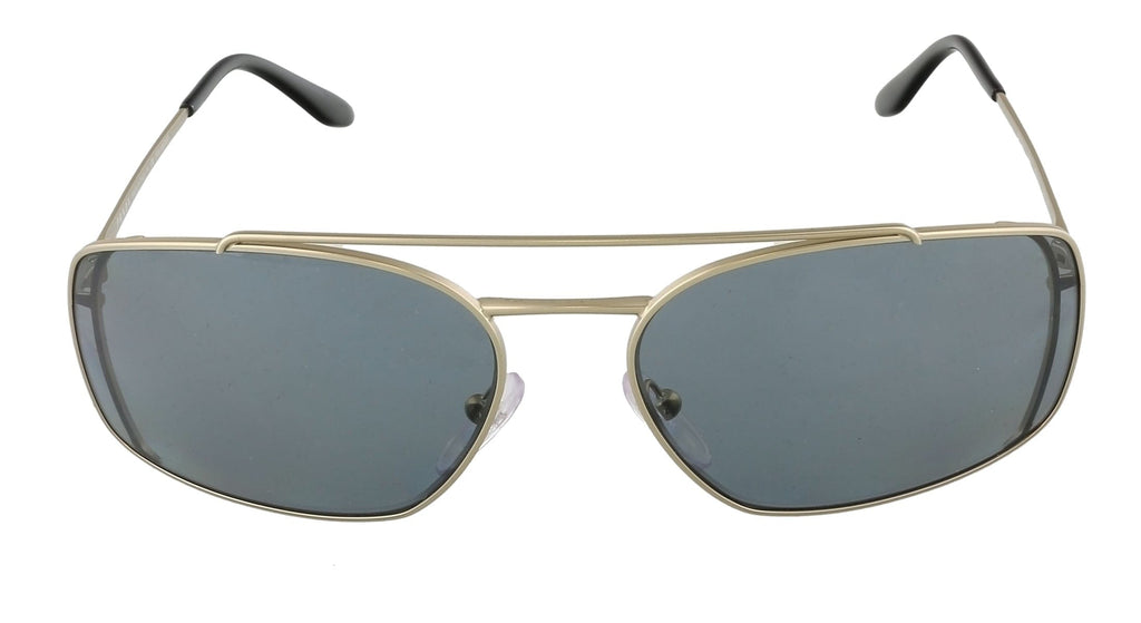 Prada PR 64VS  1BK5Z1 Silver Rectangular Sunglasses