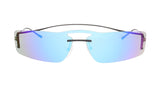 Prada PR61VS 1AB336  Black Rectangular Sunglasses