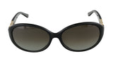 Salvatore Ferragamo SF736SA 1 Black Oval Sunglasses