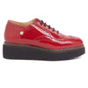 Love Moschino Red Lace up Platform Derby Shoes