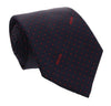 Moschino  Pin Dot Signature Blue/Red Silk Tie