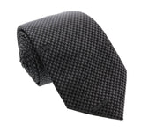 Moschino  Neat Geometric  Dark Grey Silk Tie