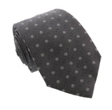 Moschino  Taditional Dot Weave Grey Silk Tie