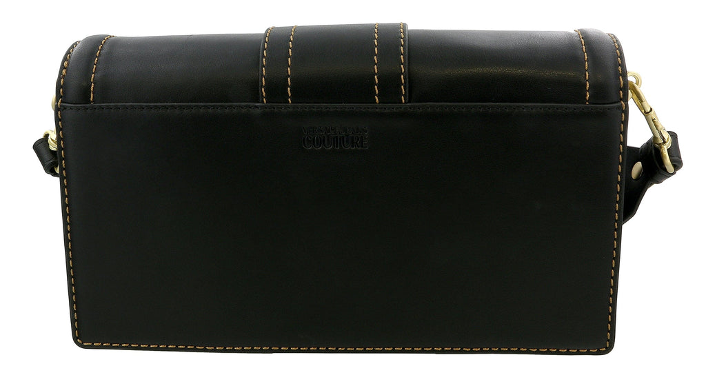 Versace Jeans Couture Black Black Buckle Crossbody Bag