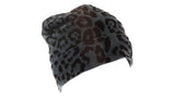 Roberto Cavalli Grey Animal Pattern Pure Wool Hat