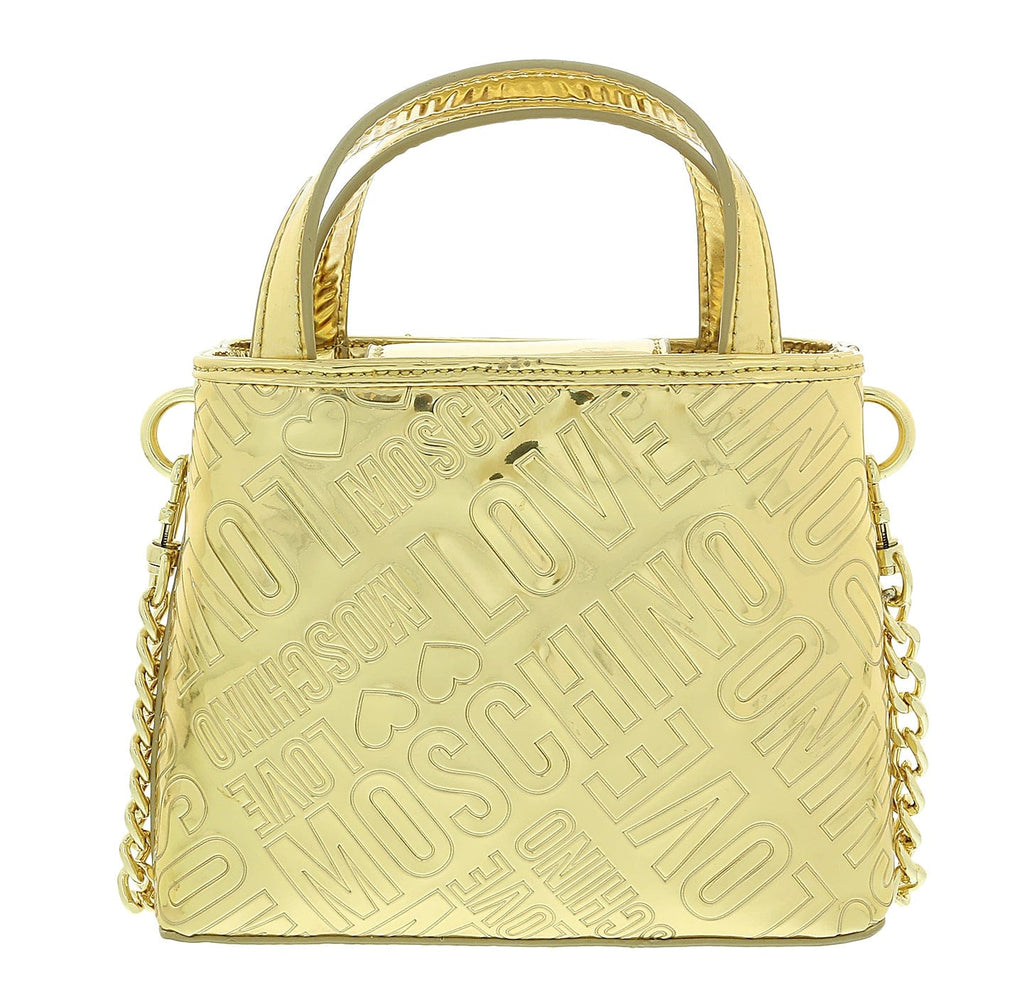 Love Moschino Gold Shiny Fashion Handbag