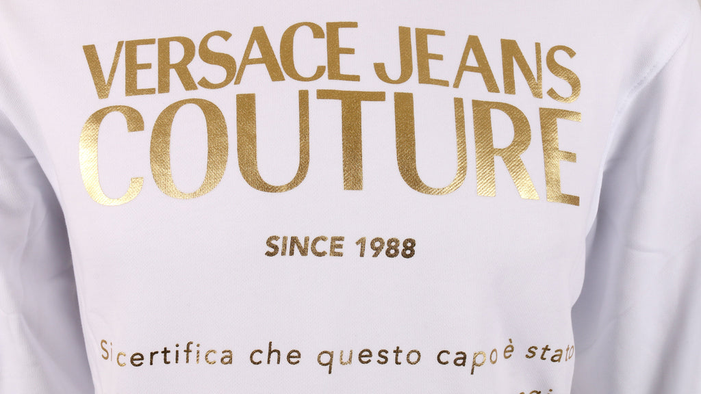 Versace Jeans Couture  Pure Cotton Label Design Sweatshirt-
