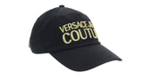 Versace Jeans Couture Black/Gold Signature Cotton Mid Cap - One Size