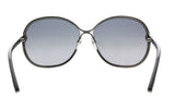 Tom Ford FT0222 08B Leila Ruthenium Oversized Oval Sunglasses