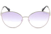 Tom Ford FT0654 16Z Silver Cat Eye Zeila Sunglasses