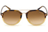 Tom Ford FT0674 56F Havana Round Rupert Sunglasses