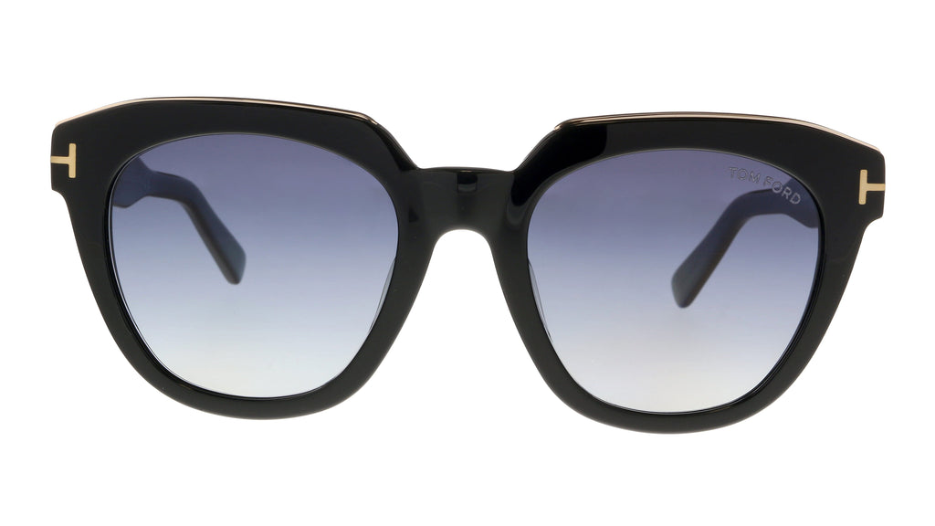 Tom Ford FT0686-F 01W Black Round Haley Sunglasses