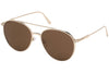 Tom Ford  Gold Aviator Tomasso Sunglasses