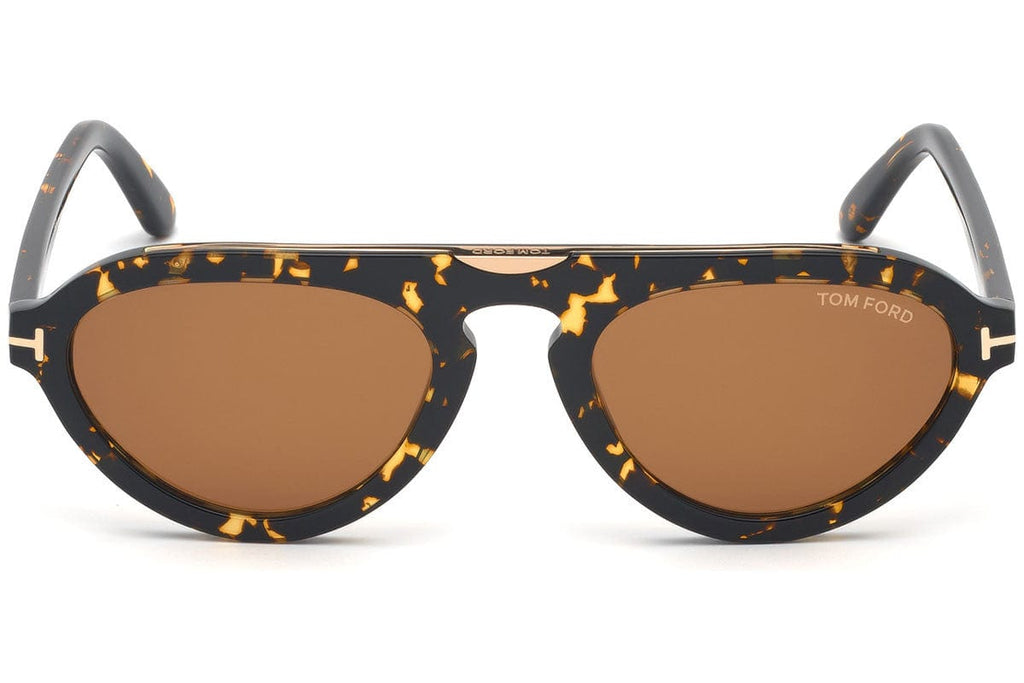Tom Ford FT0737 56E Havana Round Sunglasses