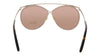 Tom Ford FT0761 28Y Gold Round Stevie Sunglasses