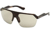 Tom Ford  Brown Modified Rectangle Razor Sunglasses