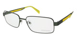 Diesel  Black Yellow Modified Rectangle Optical Frames