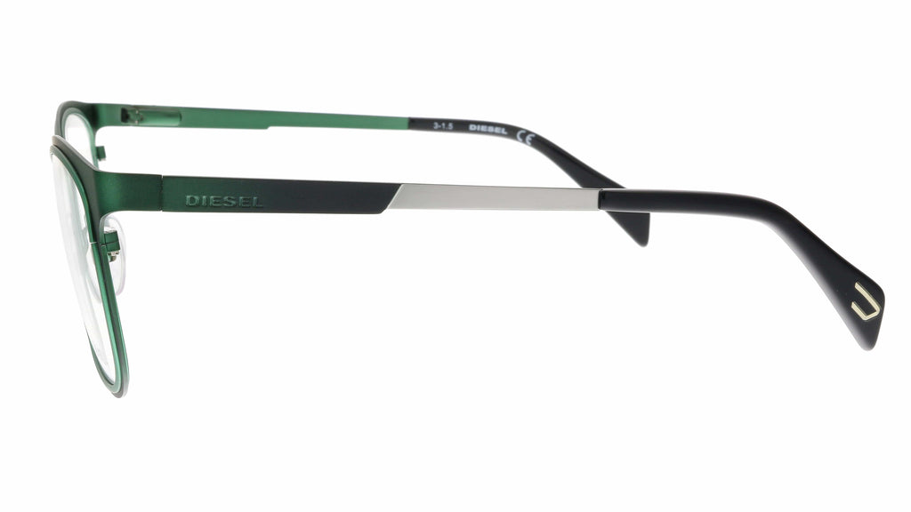 Diesel DL5139 098 Green Modified Rectangle Optical Frames