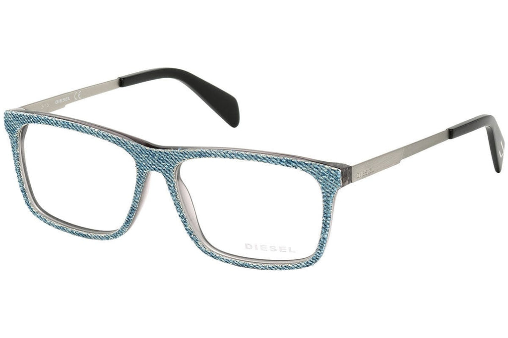 Diesel  Rectangular Blue Denim Eyeglasses