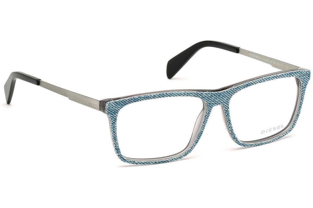 Diesel  Rectangular Blue Denim Eyeglasses