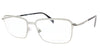 Diesel  Silver Modified Rectangle Optical Frames