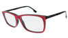 Diesel  Red Modified Rectangle Optical Frames