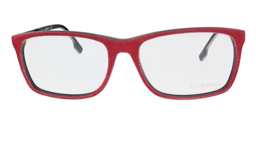 Diesel DL5166 05A Red Modified Rectangle Optical Frames